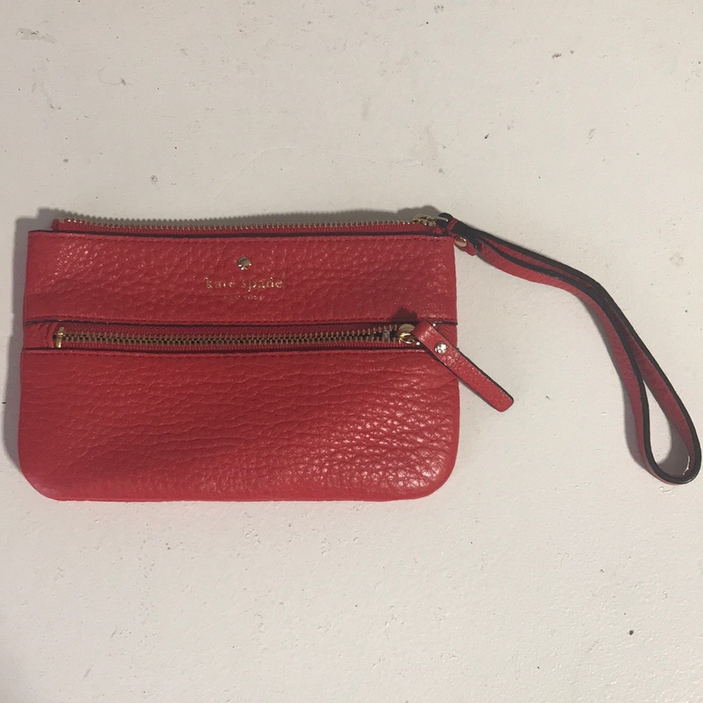 Red Kate spade Wristlet